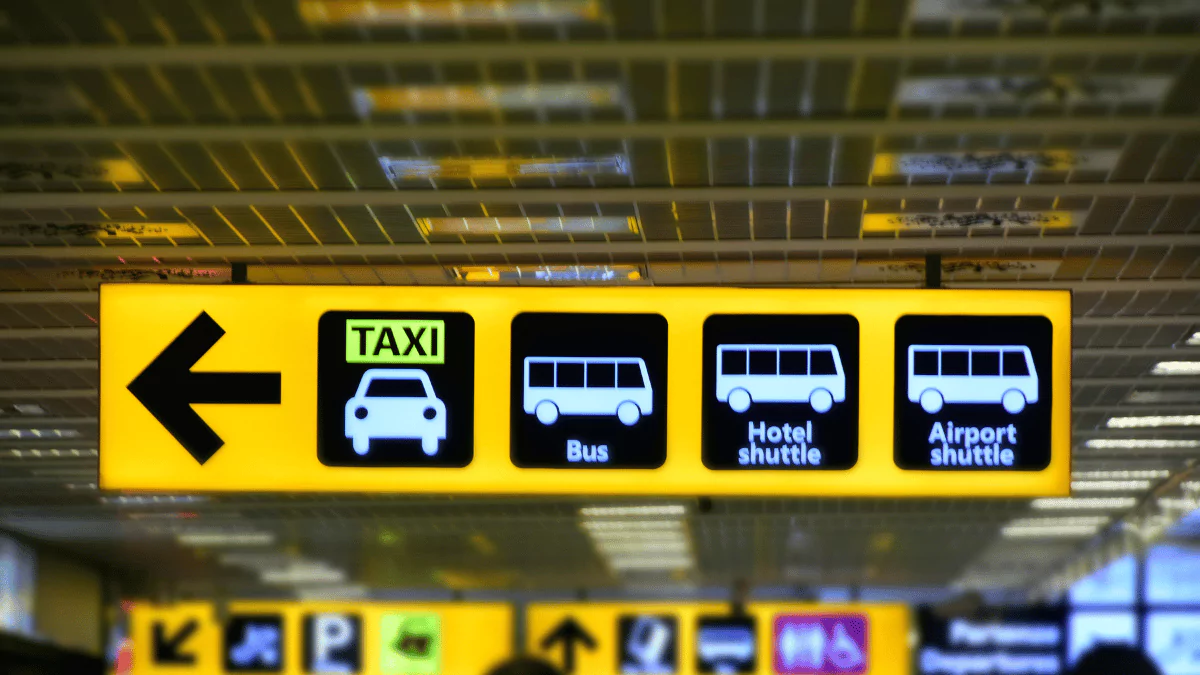public transport signs