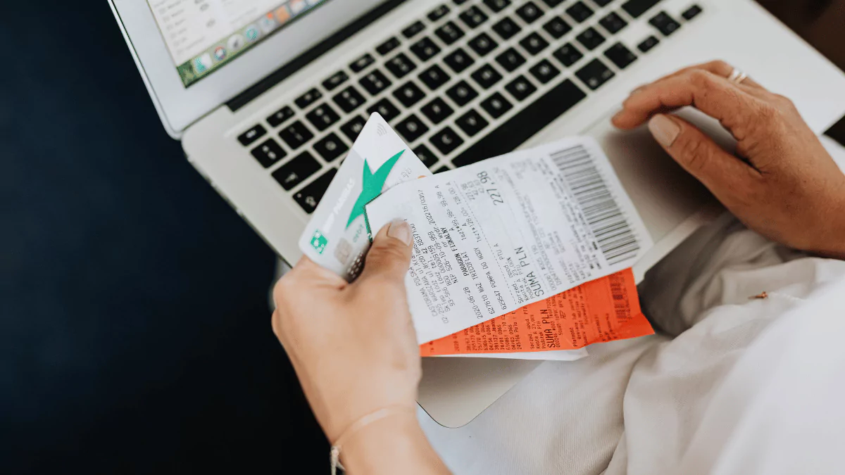 Uploading a grocery receipt to a cash-back app for rewards